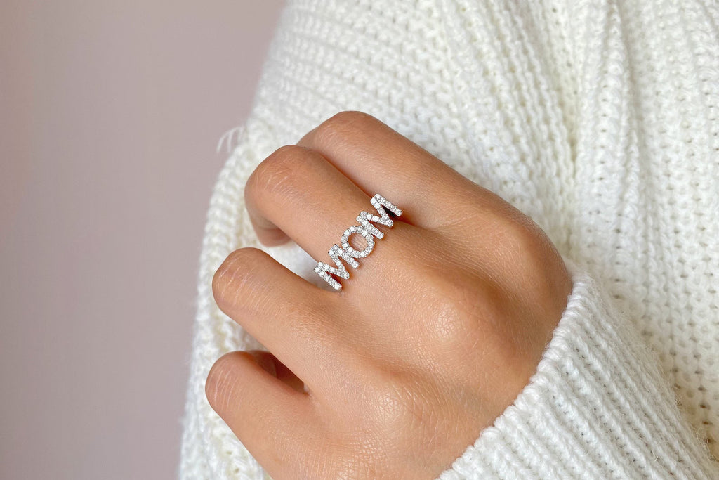 Mother Name Statement Ring