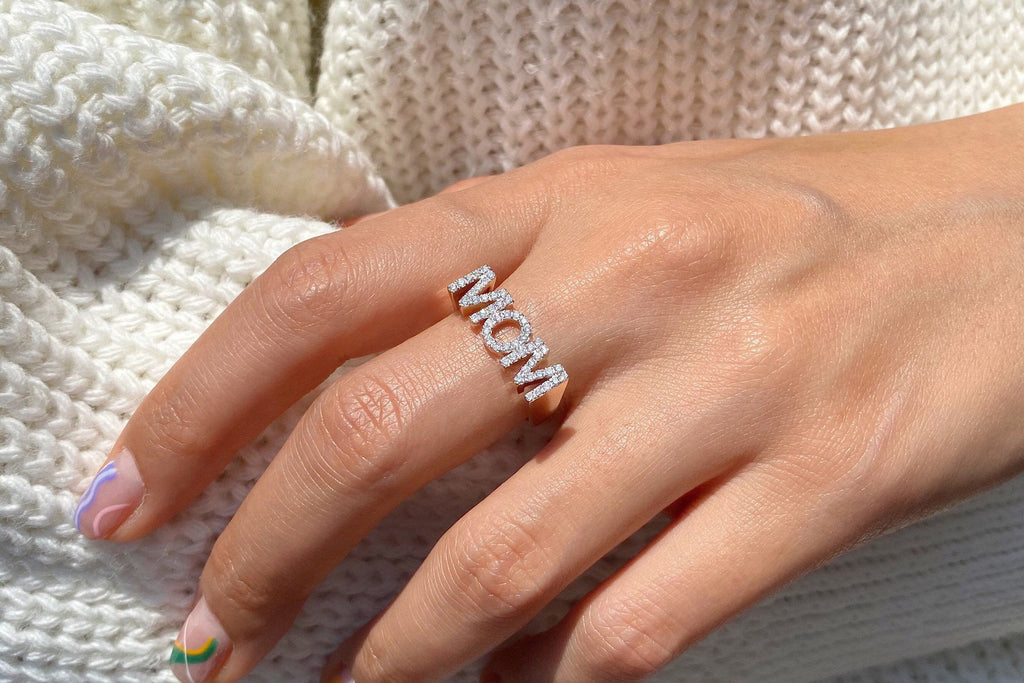 Mother Name Statement Ring