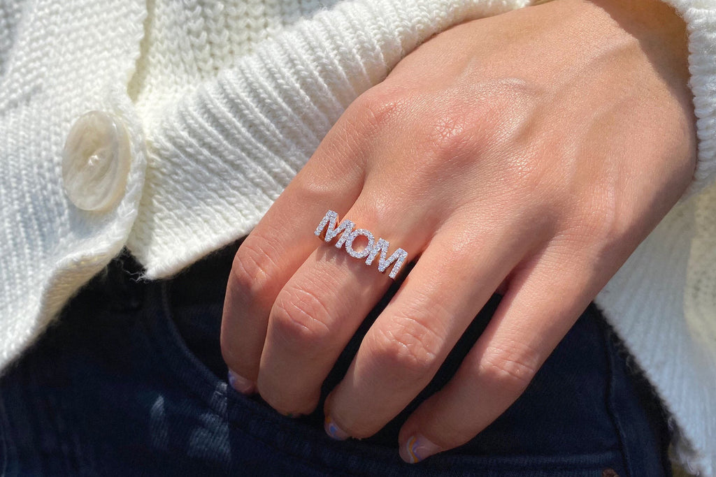 Mother Name Statement Ring