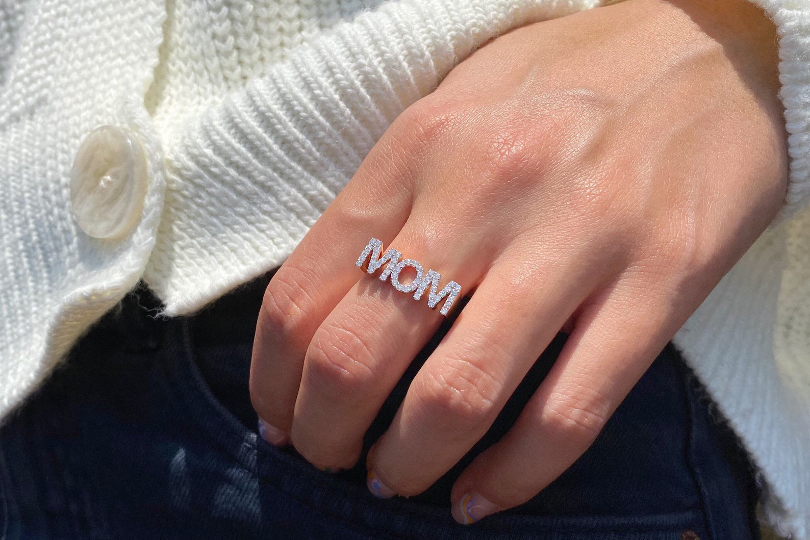 Mother Name Statement Ring