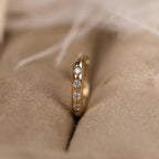 Orbit Bezel Diamond Huggies