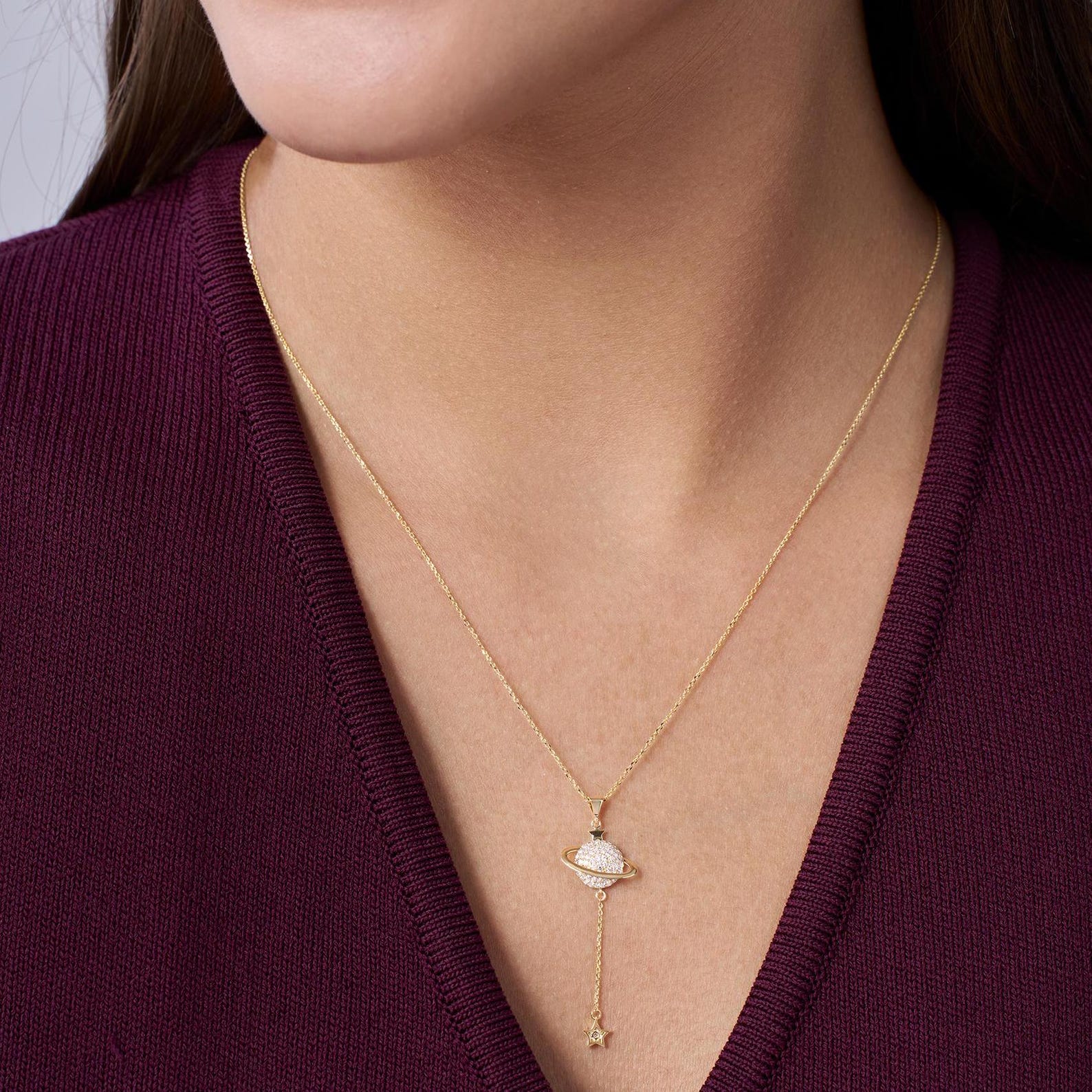 Orbit Star Diamond Necklace
