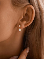 Oval & Pear Drop Earrings