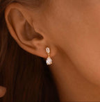 Oval & Pear Drop Earrings