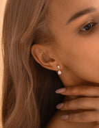 Oval & Pear Drop Earrings
