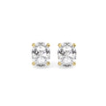 Oval Solitaire Stud Earrings