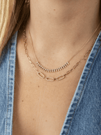 Paperclip Chain Diamond Necklace