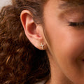 Pave Cross Stud Earrings