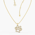 Paw Print Diamond Necklace