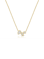 Pear Trio Diamond Necklace