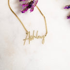 Personalized Name Bar Chain Necklace