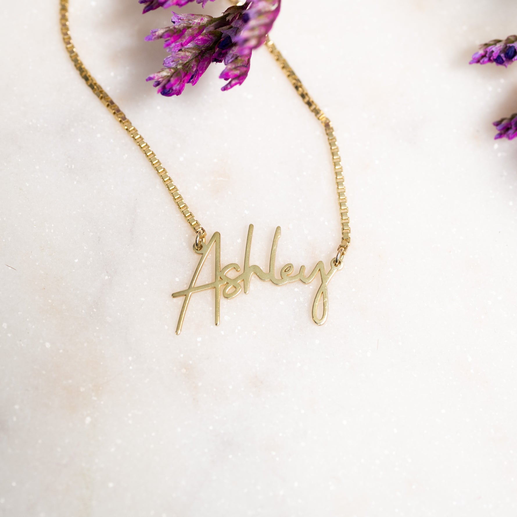 Personalized Name Bar Chain Necklace