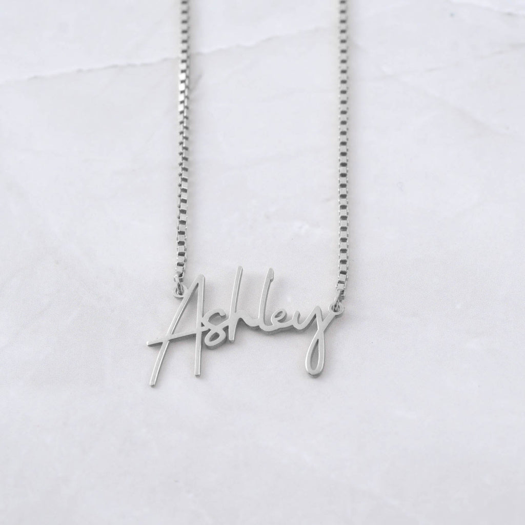 Personalized Name Bar Chain Necklace