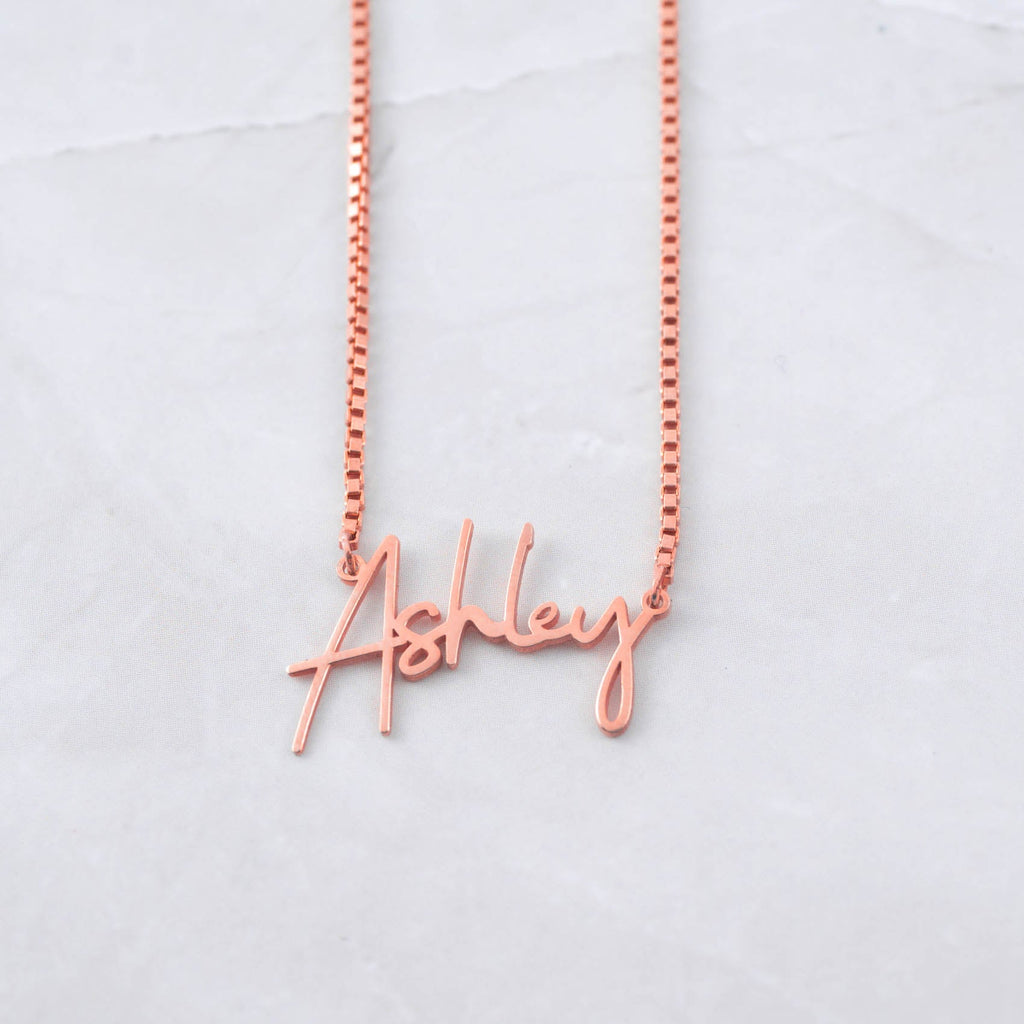 Personalized Name Bar Chain Necklace