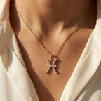 Pisces Zodiac Sign Pendant Necklace