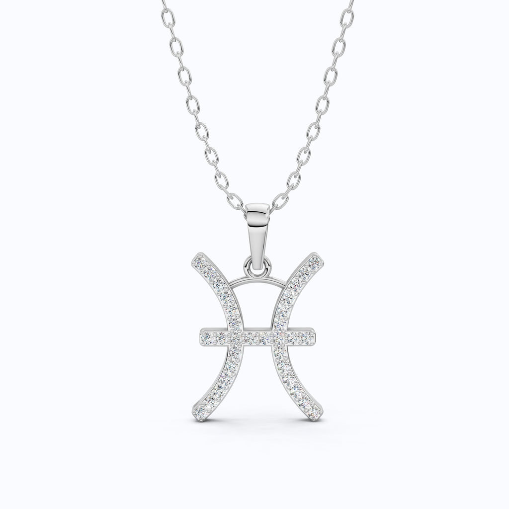 Pisces Zodiac Sign Pendant Necklace