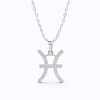 Pisces Zodiac Sign Pendant Necklace
