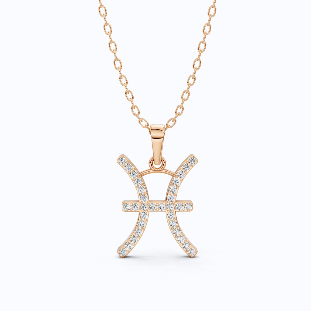 Pisces Zodiac Sign Pendant Necklace