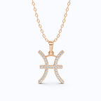 Pisces Zodiac Sign Pendant Necklace