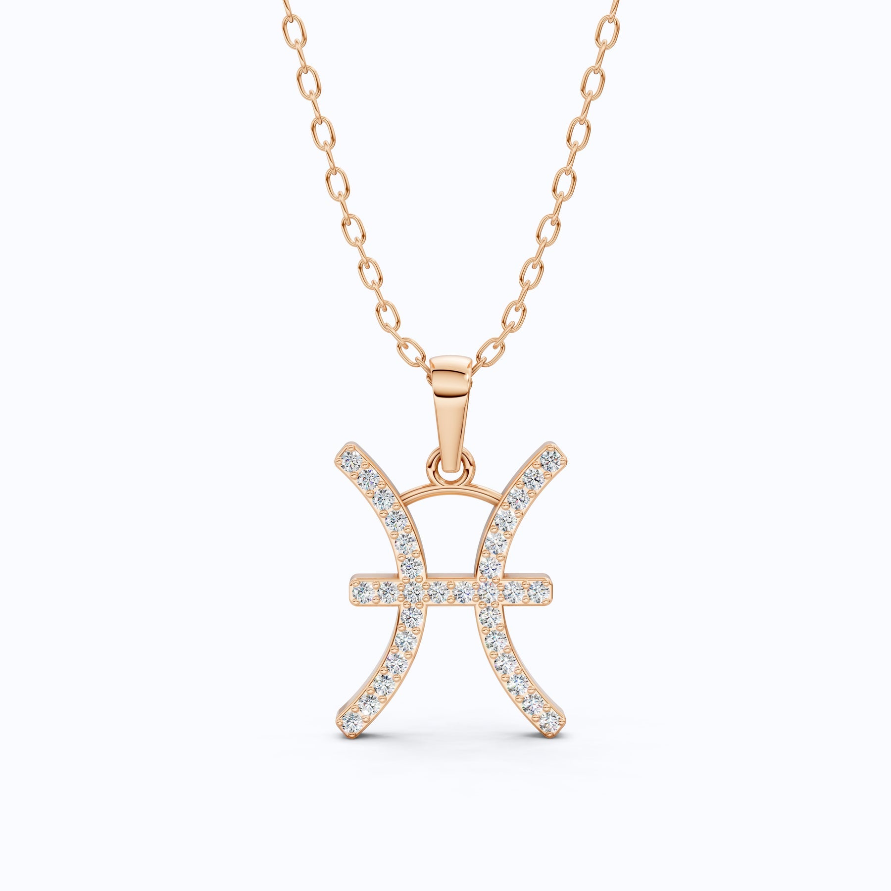 Pisces Zodiac Sign Pendant Necklace