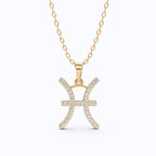 Pisces Zodiac Sign Pendant Necklace