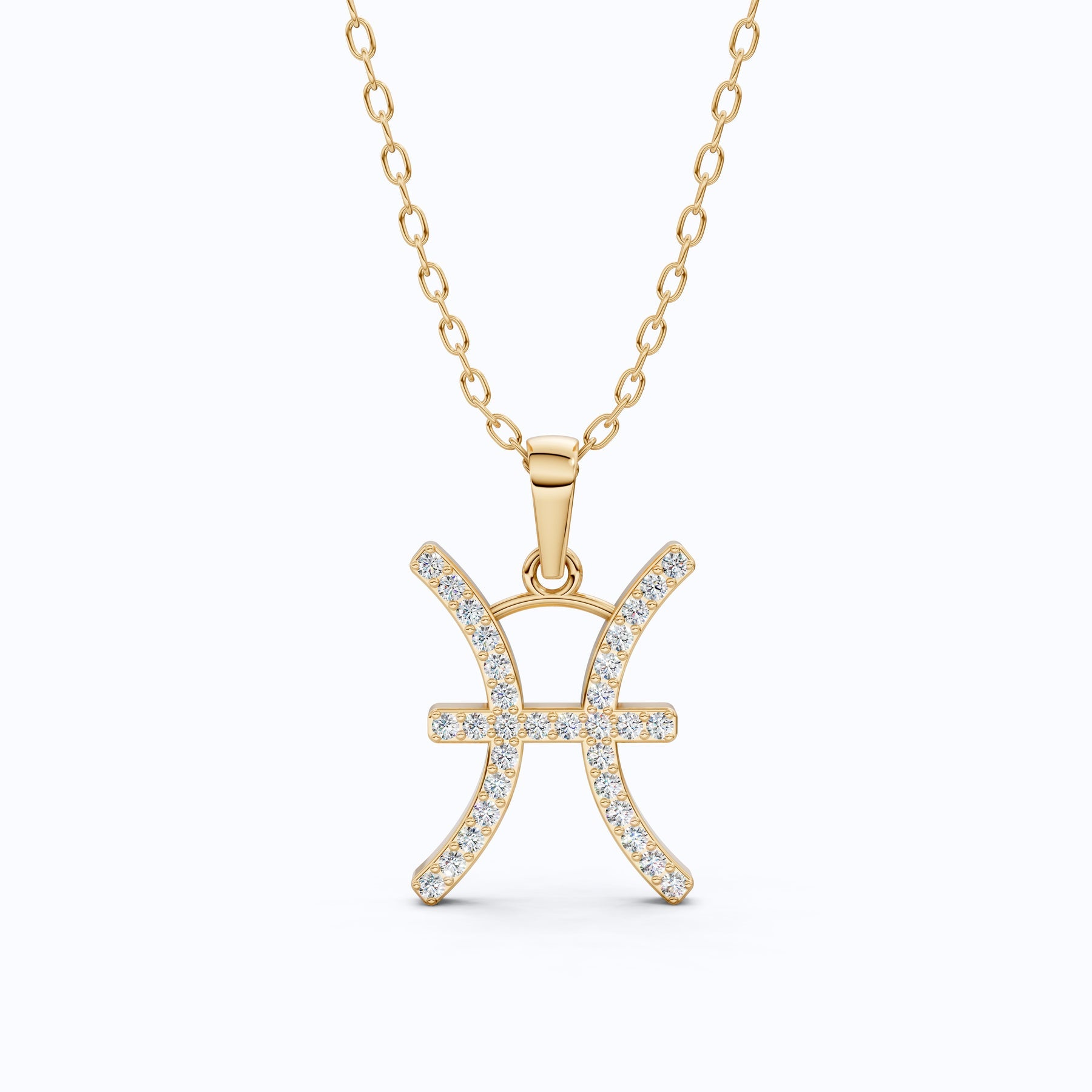 Pisces Zodiac Sign Pendant Necklace