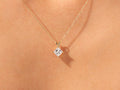 Princess Cut Solitaire Necklace