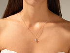 Princess Cut Solitaire Necklace