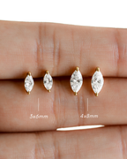 Prong Set Marquise DIamond Studs