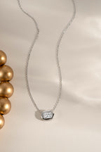 Radiant Bezel East-West Pendant