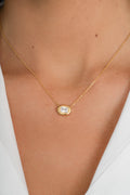 Radiant Bezel East-West Pendant