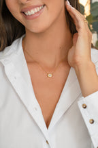 Radiant Bezel East-West Pendant