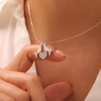 Romantic Dove Heart Necklace