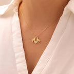 Romantic Dove Heart Necklace