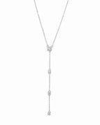 Round Drop Lariat Chain Necklace