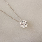Round Prong Setting Solitaire Necklace