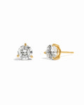 Round Solitaire Stud Earrings