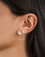 Round Solitaire Stud Earrings