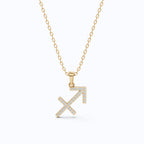 Sagittarius Arrow Pavé Symbol Pendant Necklace