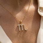 Scorpio Zodiac Diamond Necklace
