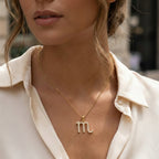 Scorpio Zodiac Diamond Necklace