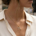 Scorpio Zodiac Diamond Necklace
