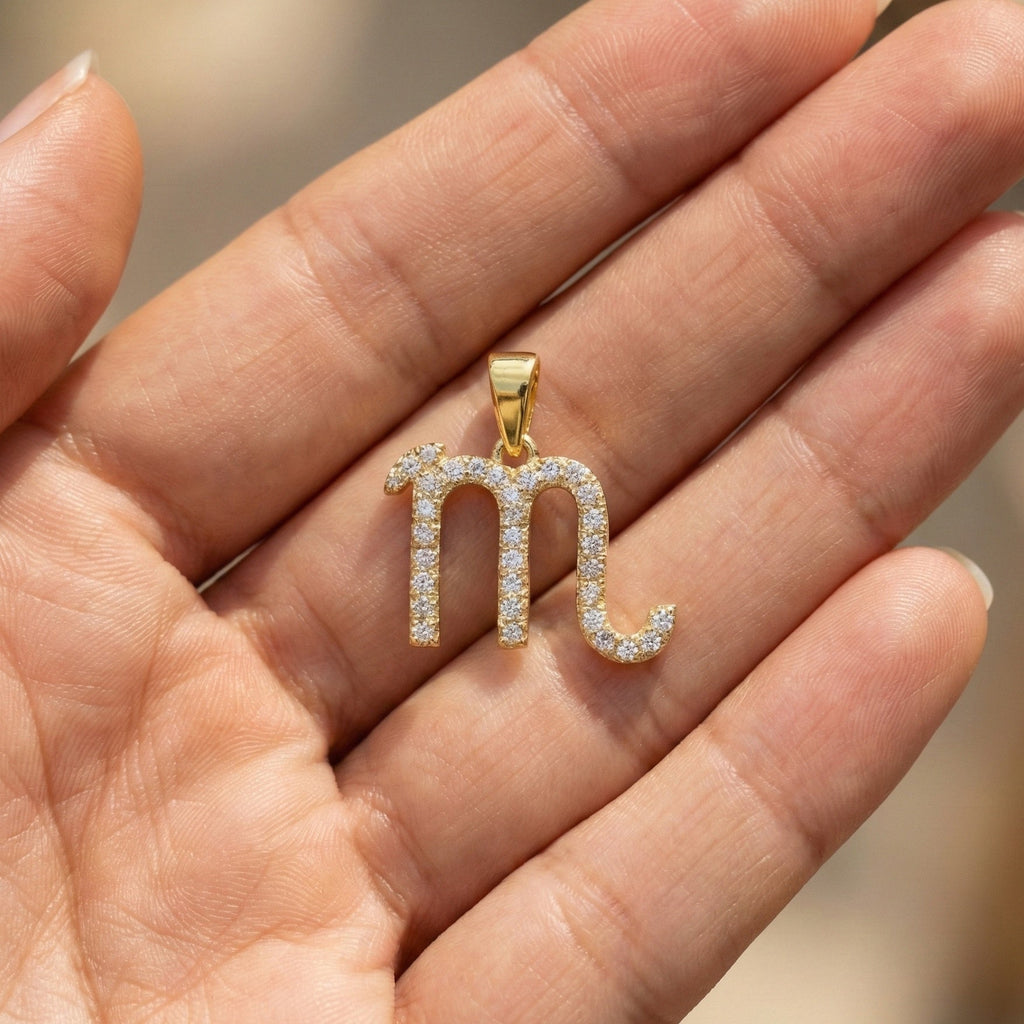 Scorpio Zodiac Diamond Necklace