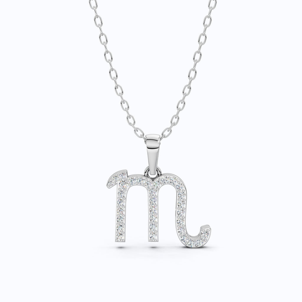 Scorpio Zodiac Diamond Necklace