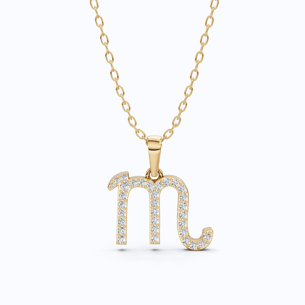 Scorpio Zodiac Diamond Necklace