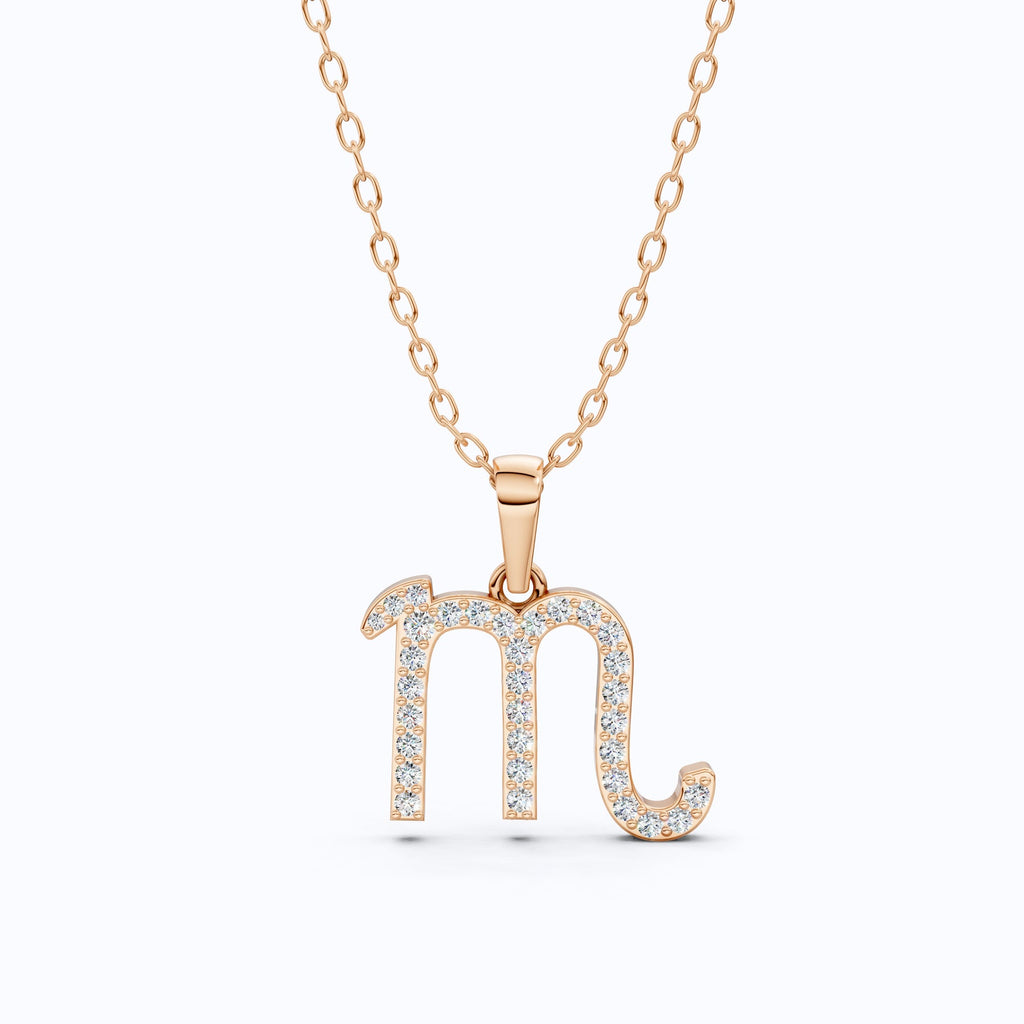 Scorpio Zodiac Diamond Necklace