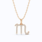 Scorpio Zodiac Diamond Necklace