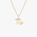 Scorpio Zodiac Pendant Necklace