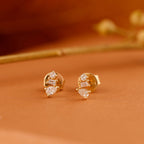 Sculpted Diamond Cluster Studs