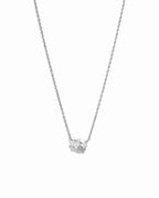 Sideways Pear Solitaire Pendant